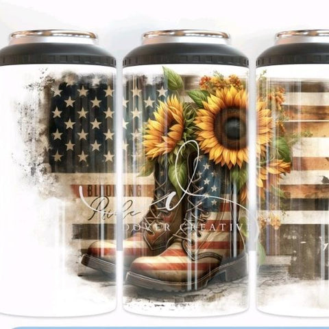 4 in 1 Can Cooler - Blooming Pride - B - More Crafty