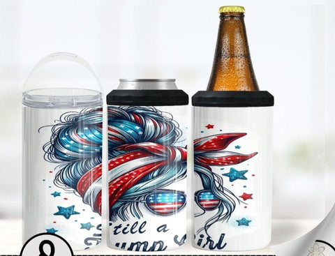 4 in 1 Can Cooler - Trump Girl 2 - B - More Crafty