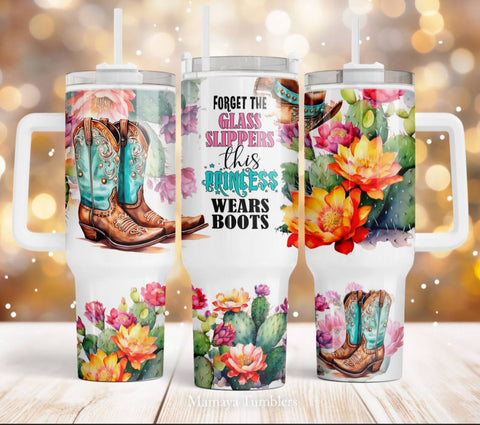 40 oz Tumbler - Boots - B - More Crafty