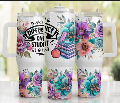 40 oz Tumbler - Teacher - B - More Crafty