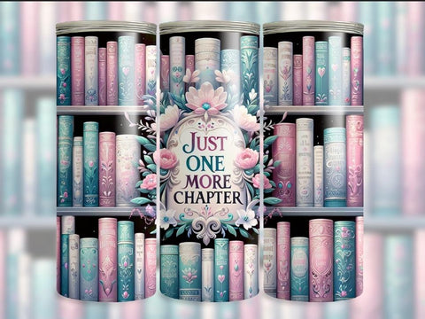 Bookish Skinny Tumbler 20 OZ - Multiple Designs - B - More Crafty
