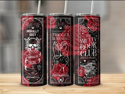Dark Romance Skinny Tumbler 20 OZ - 8 Designs - B - More Crafty