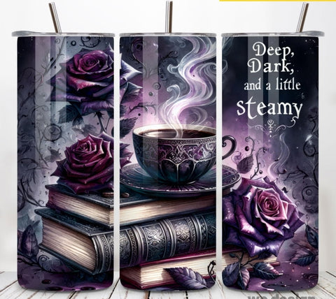Dark Romance Skinny Tumbler 20 OZ - New Designs - B - More Crafty