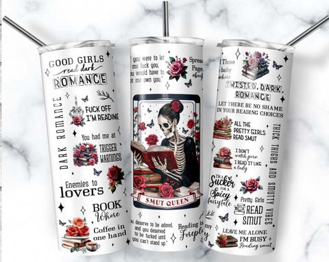 Dark Romance Skinny Tumbler 20 OZ - Smut Queen