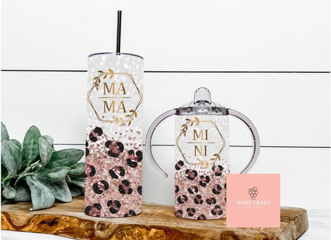 Mom & Mini Pink & Gold - B - More Crafty