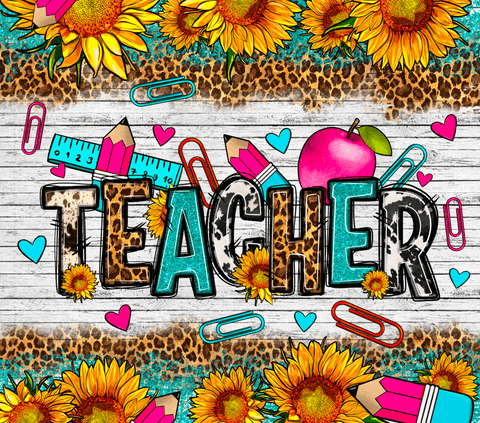 Tumbler - Teacher 2 Designs to Choose From - B - More Crafty