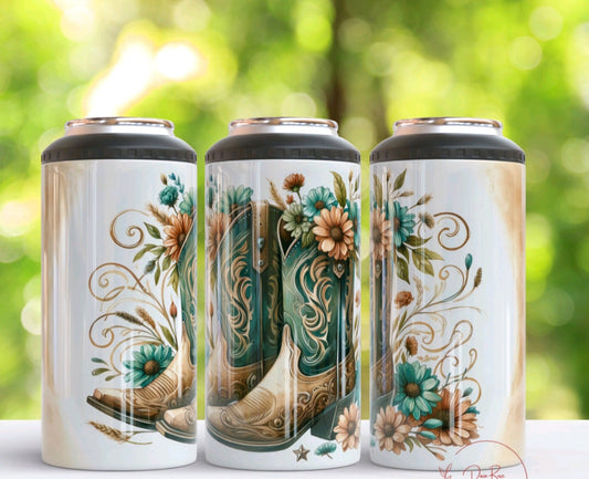 4 in 1 Can Cooler - Boots - B - More Crafty