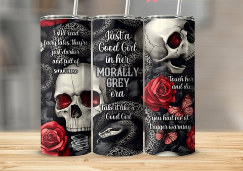 Dark Romance Skinny Tumbler 20 OZ - 8 Designs - B - More Crafty