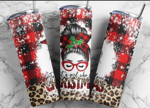 Holiday 20 oz Skinny Tumbler - Multiple Designs! - B-More Crafty