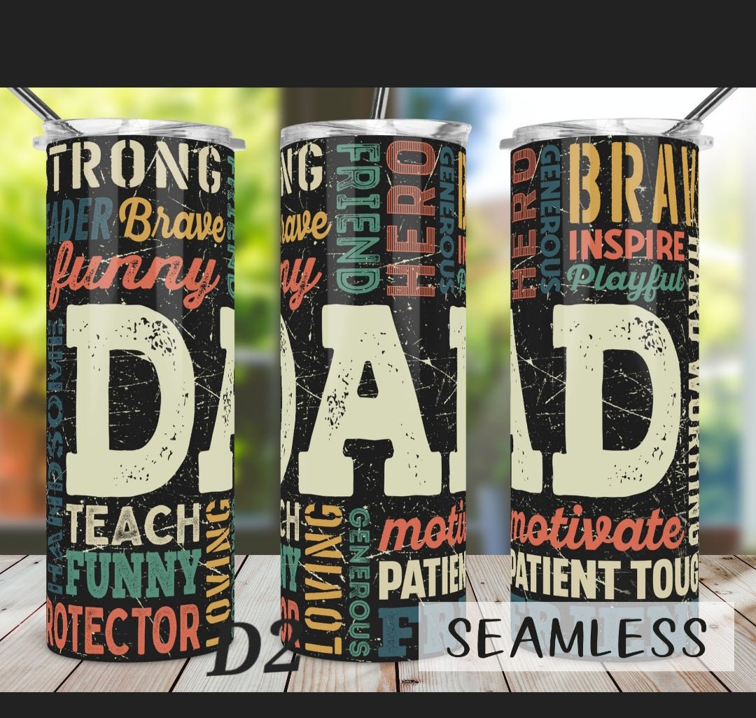 Tumbler - Dad - 2 Designs to Choose From - B-More Crafty