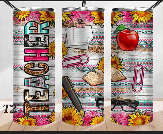 Tumbler - Teacher 2 Designs to Choose From - B-More Crafty